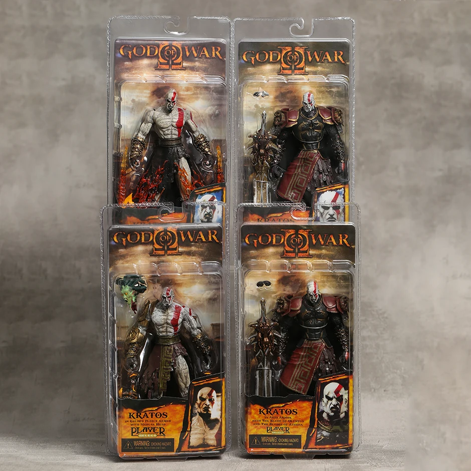 Neca God Of War 2 Ii Kratos In Ares Armor Blades Of Athena Pvc Action Figure