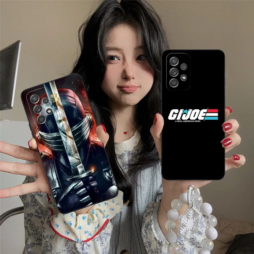 Gijoe Cobra Ninja Mobile Cell Phone Case For Samsung Galaxy A91 70 54 53 52 34 24 21 Note 20 10 M54 Plus Ultra 5G Black Cover