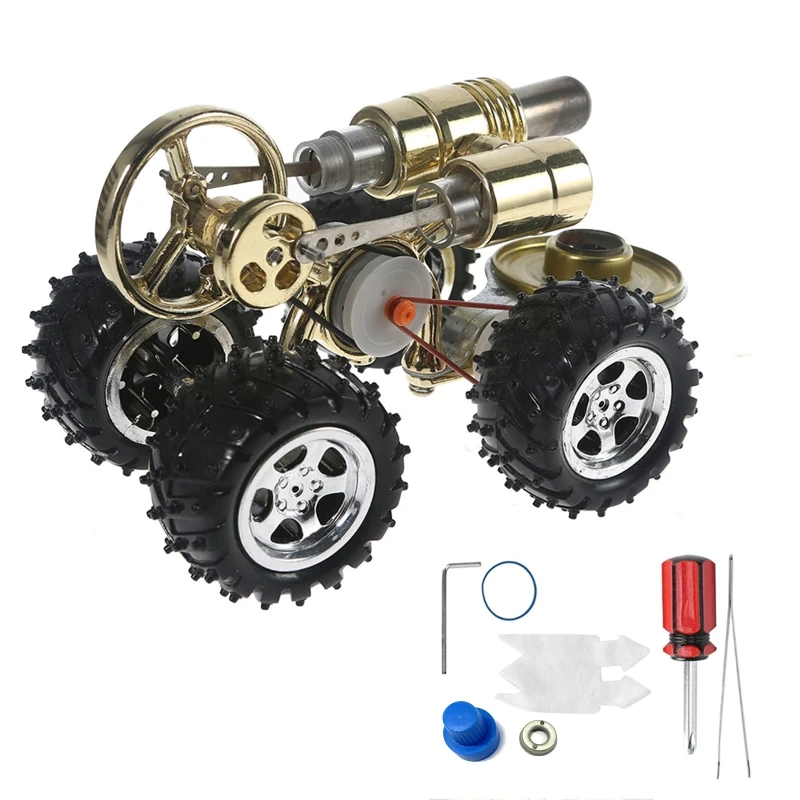 Modello Motore Stirling Engine Per Kid Discovery Alternatore Illuminazione Fisica Dropship