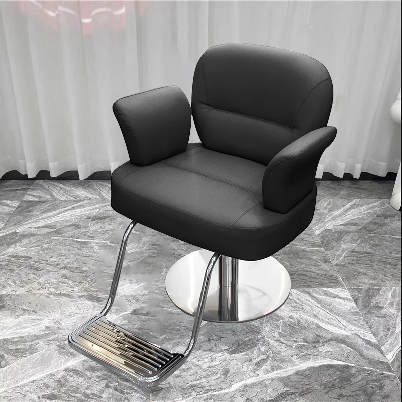 Spa Vanity Barber Chair Rolling Office Cosmetic Pedicure Barber Chair Facial Poltrona Pedicure Saloon Furniture Sy50Bc