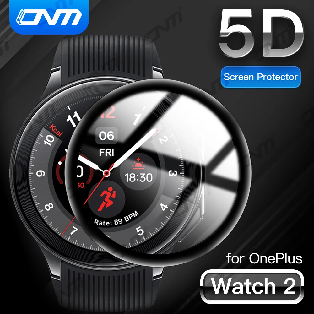 Pellicola Protettiva 5D Per Oneplus Watch 2 Proteggi Schermo Antigraffio Per Oneplus Watch2 Smartwatch Protector (Non Vetro)