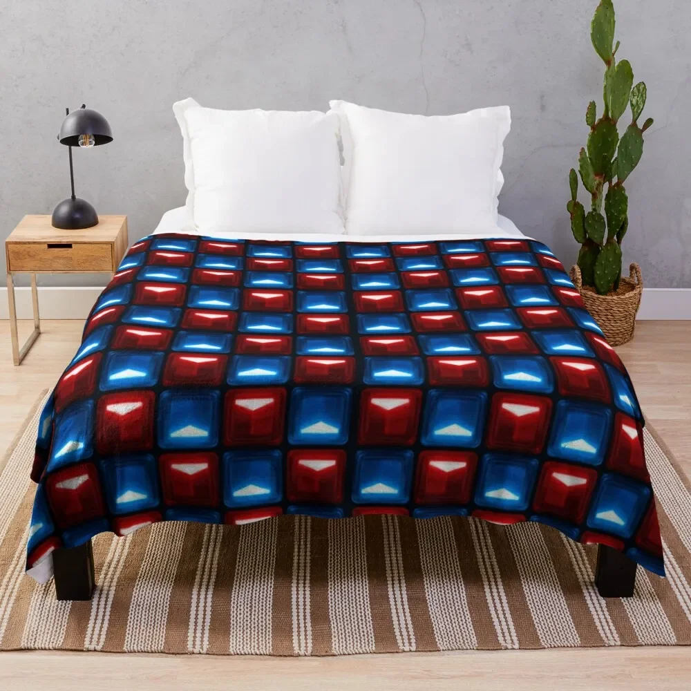 Beat Saber - V2 Block Pattern Coperta Per Capelli Divano Letto Ponderato Coperte Estive
