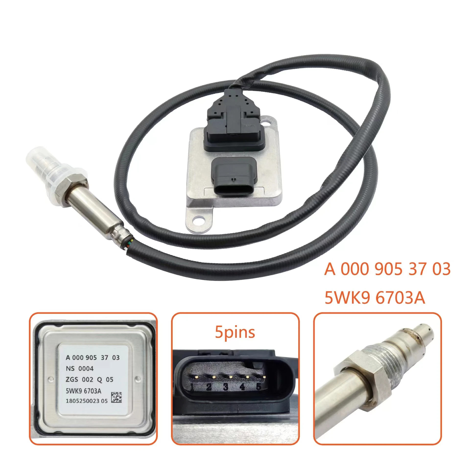 Sensore Nox 5 Wk9 6703 A000 905 01 26 5 Wk9 6703A A000 905 37 03 Per Mercedes-Benz Muslimate A0009050126 5Wk96703A
