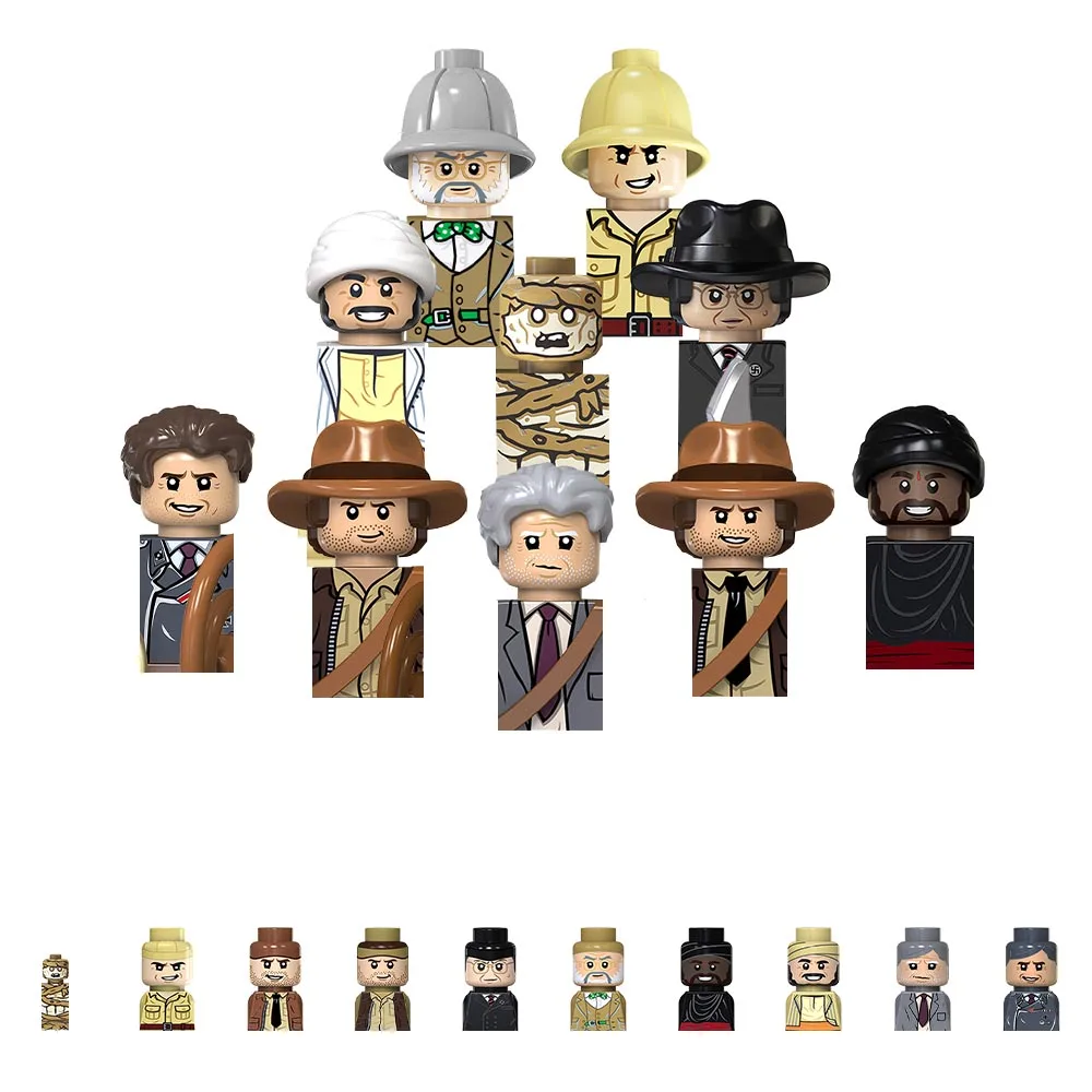 Blocchi Tv Tv6301 Indiana Jones Professor Henry Jones Mummie Film Anime Bricks Dolls Mini Action Toy Figures Building Blocks