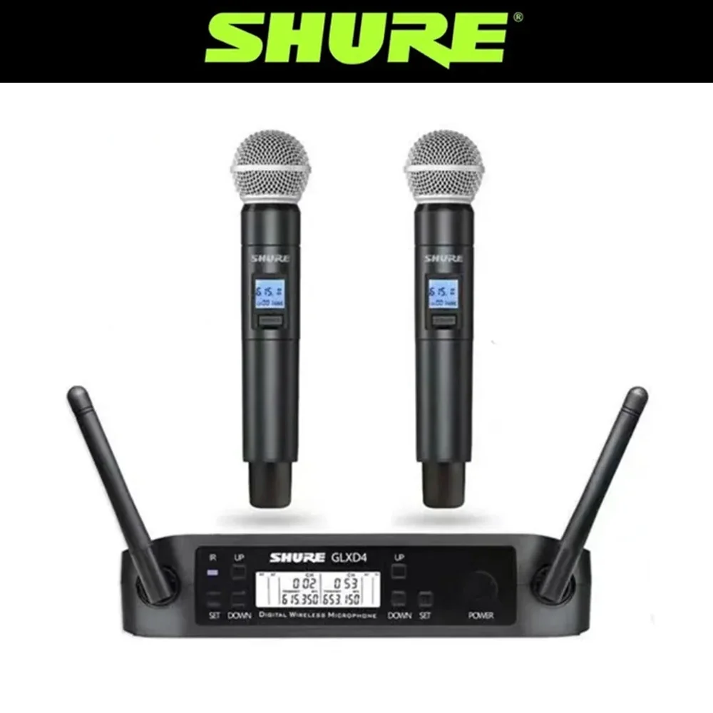 Shure Glxd4 Sm58 Microfoni Wireless Per Ktv Conference Stage Fm Microfono Portatile Professionale Ad Alte Prestazioni