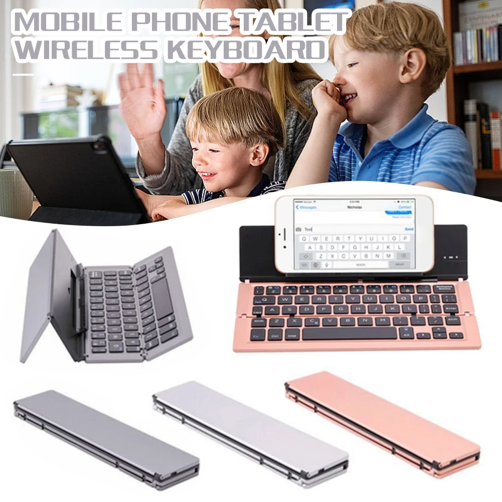 Tastiera Bluetooth Senza Fili Pieghevole Universale Tastiera Portatile Senza Fili Mini 58 Tasti Per Tablet Windows Smartphone Android Ios