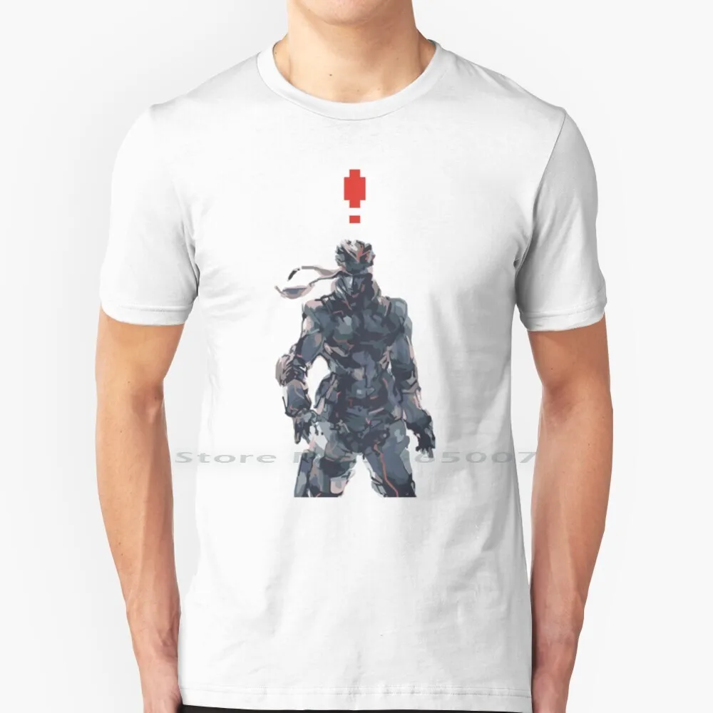 Retro Solid T Shirt Cotone 6Xl Metal Gear Solid Mgs1 Mgs2 Mgs4 Videogioco Hideo Kojima Konami Pc Ps4 Ps3 Ps2 Ps1 Psp Vectorized