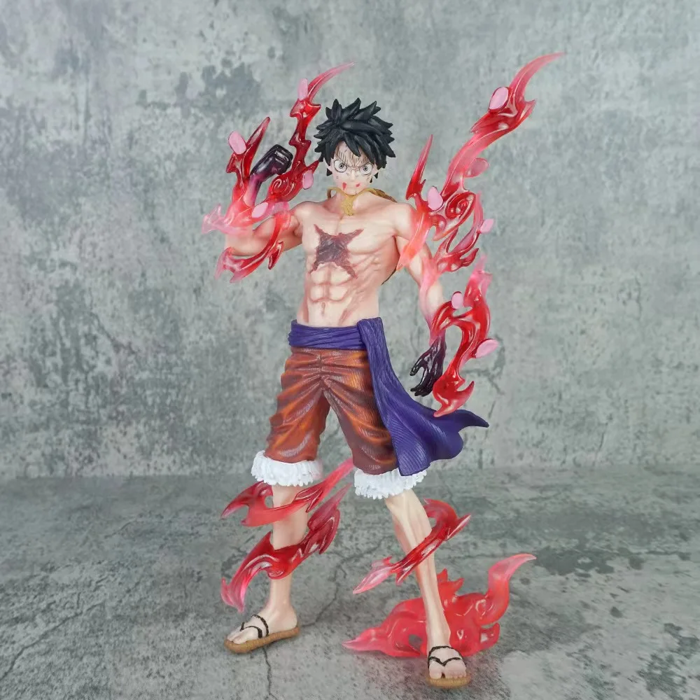 One Piece Rufy Anime Figures Monkey D. Rufy Flowing Cherry Action Figures Pvc Anime Collection Model Doll Toy Kid