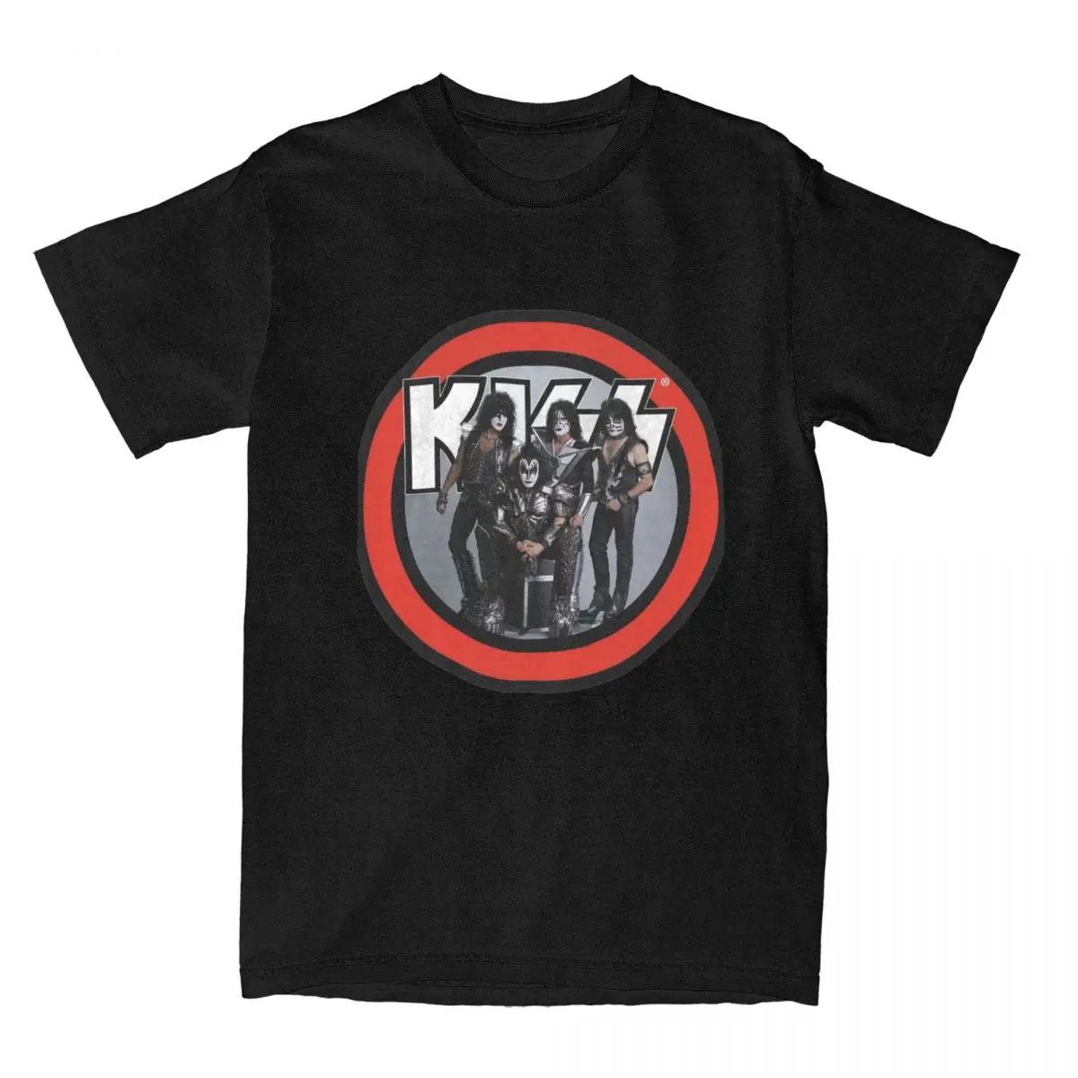 Uomo Donna Kiss The Band Graphic Shirts Merch Crazy Cotton T Shirt Tee Clothes All Seasons