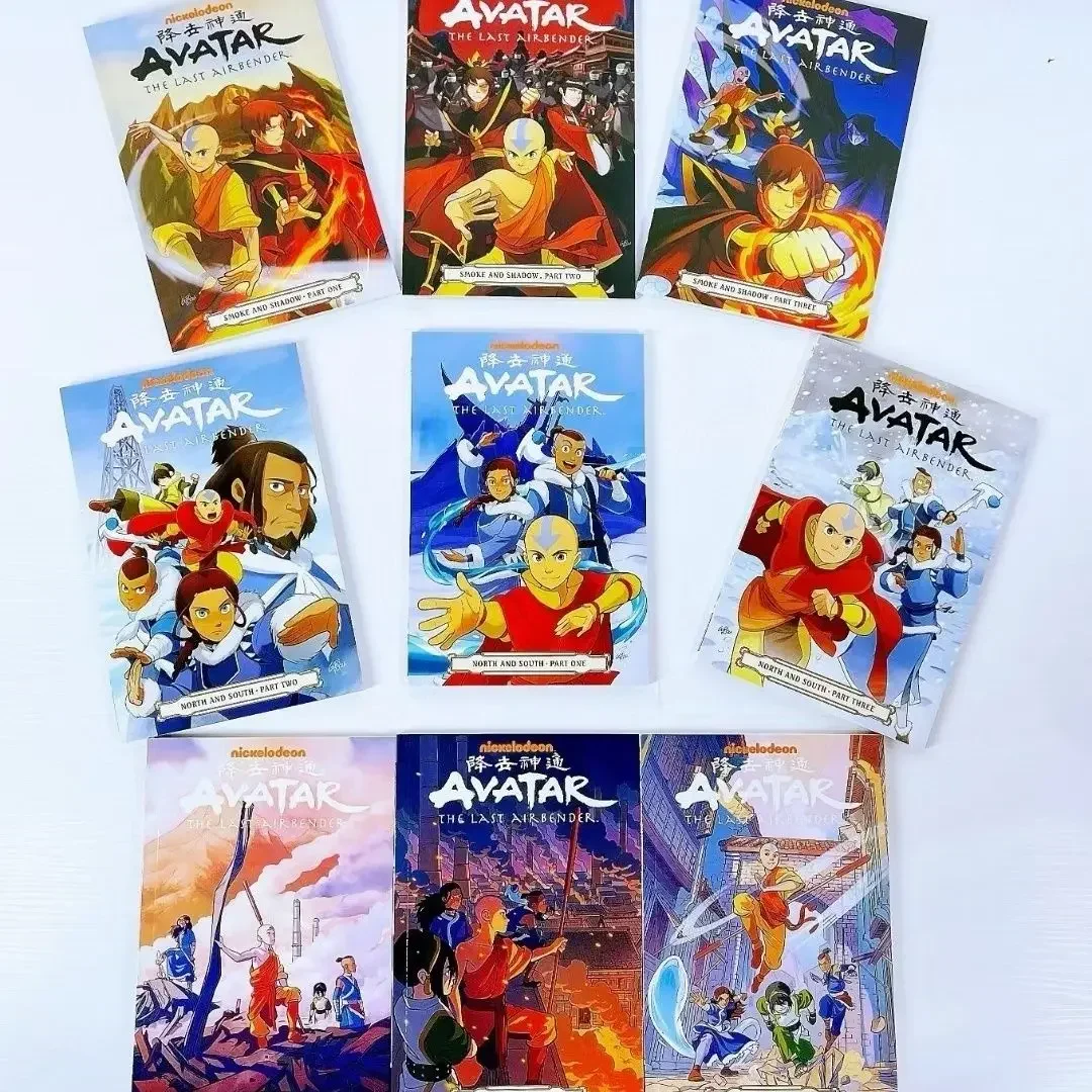 Avatar: L'Ultima Stagione Airbender 1 Nove Libri + Stagione 2 Nove Libri Libro Inglese American Comics Action Comedy Fantasy Story