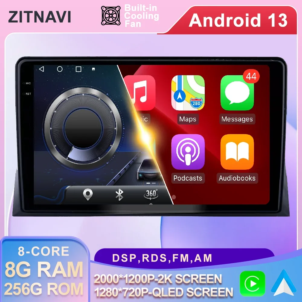 Android 13 Per Vw Volkswagen Matey 2008 - 2015 Autoradio Navigazione Gps Wireless Carplay Auto Autoradio Bt Multimedia Qled Ahd