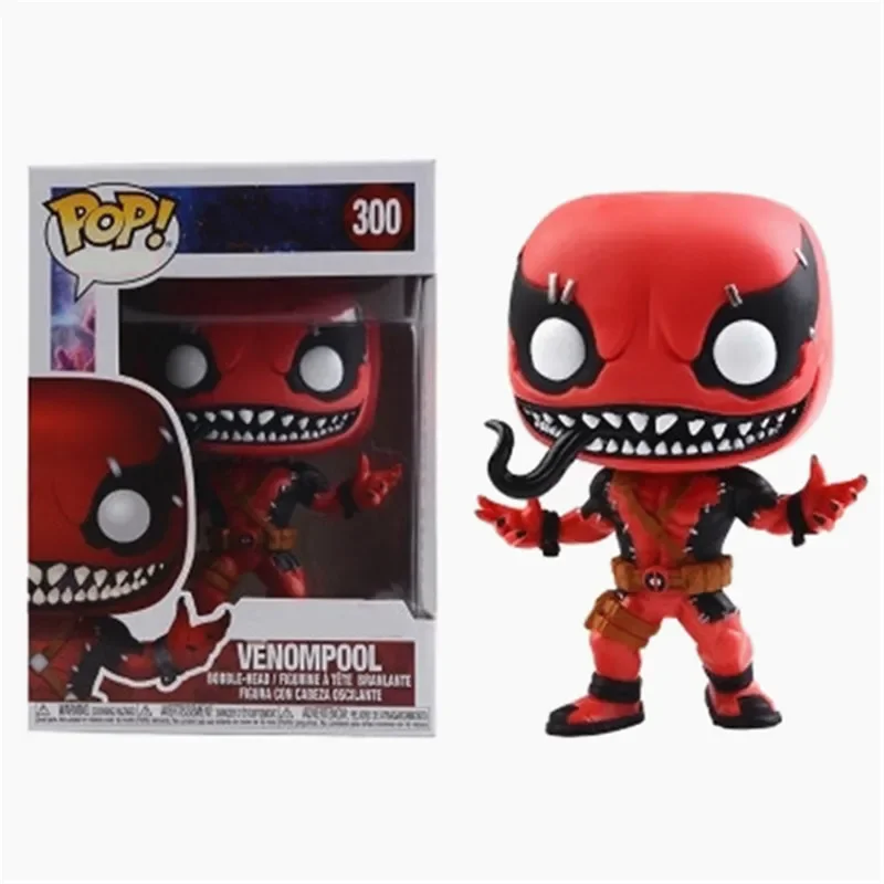 Funko Pop Ufficiale: Contest Of Champions - Venompool 300 # Death Venom Deadpool Marvel Action Figure Model Collection