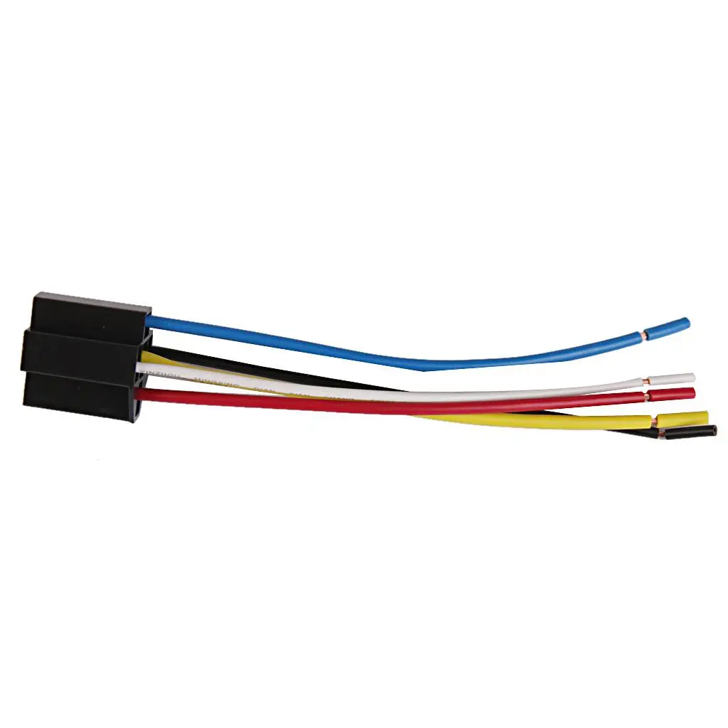 Dc 12V Volt 40A Amp Truck Auto Car Spdt Relè Presa Cablaggio 5 Fili 5Pin Nuovo Cavo Di Alta Qualità