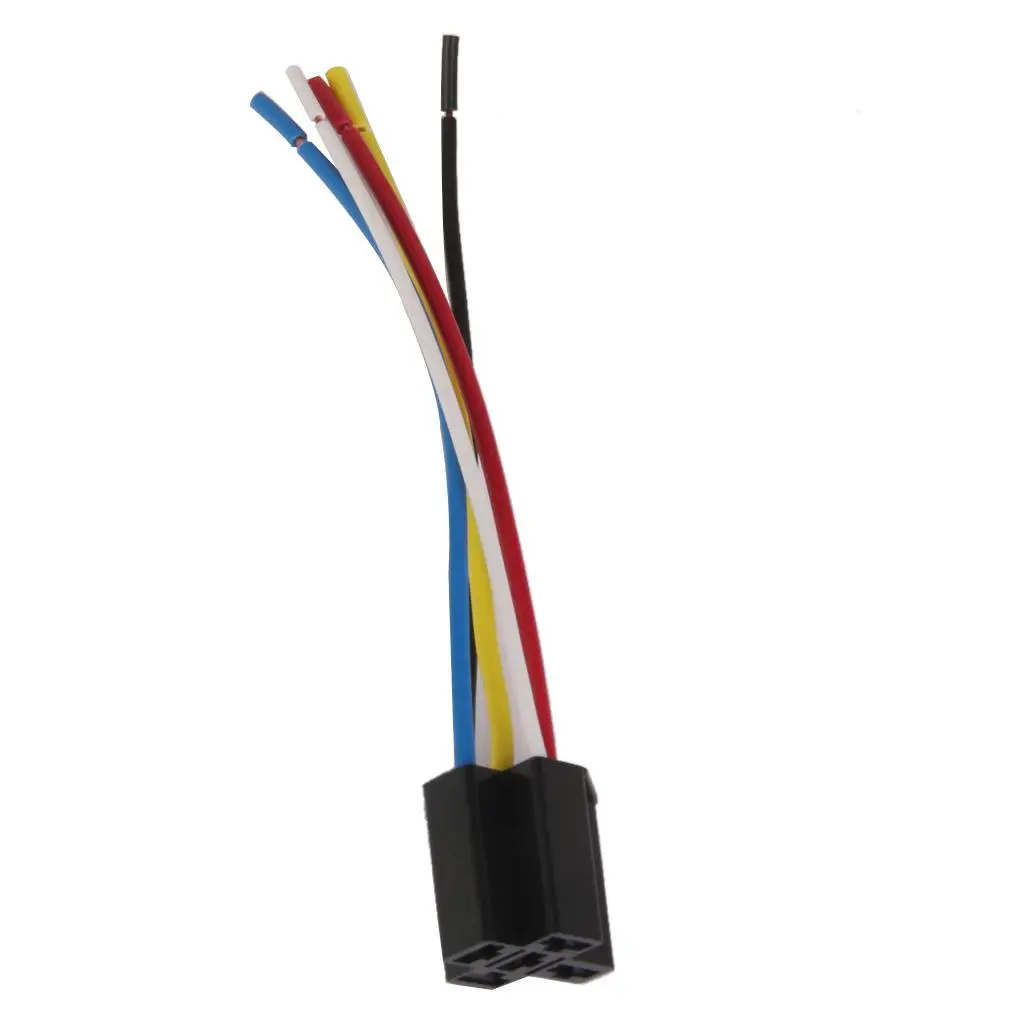 Dc 12V Volt 40A Amp Truck Auto Car Spdt Relè Presa Cablaggio 5 Fili 5Pin Nuovo Cavo Di Alta Qualità