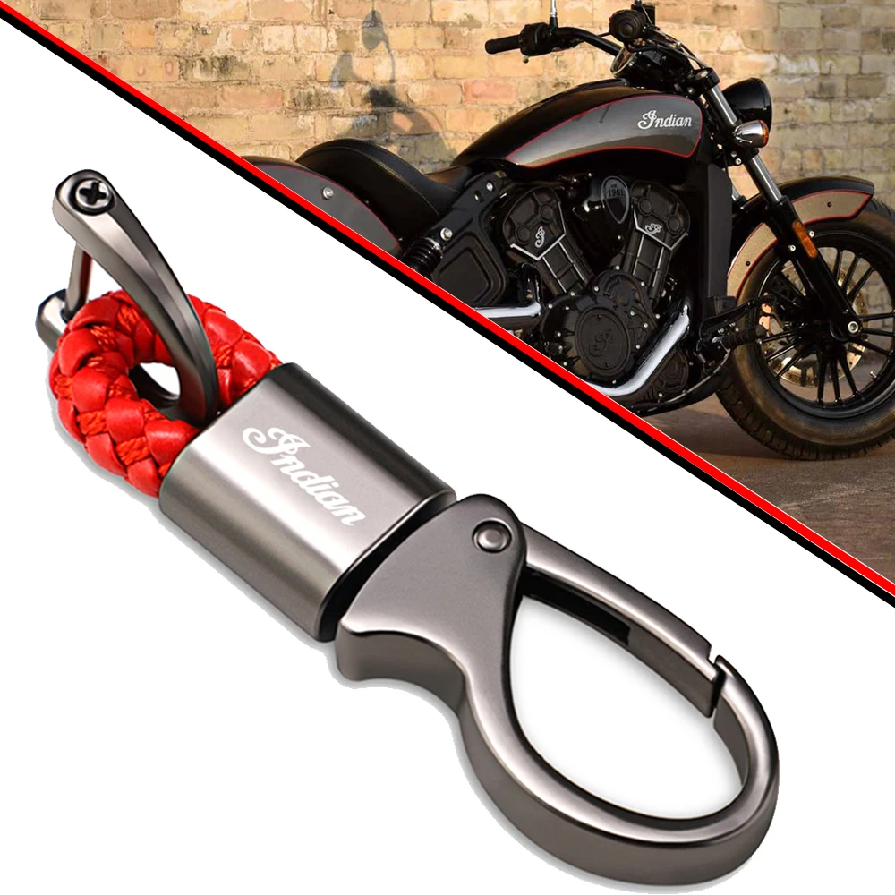 Per Indian Scout Moto Gndian Ftr Super Chief Springfield Chieftain Challenger Portachiavi Moto
