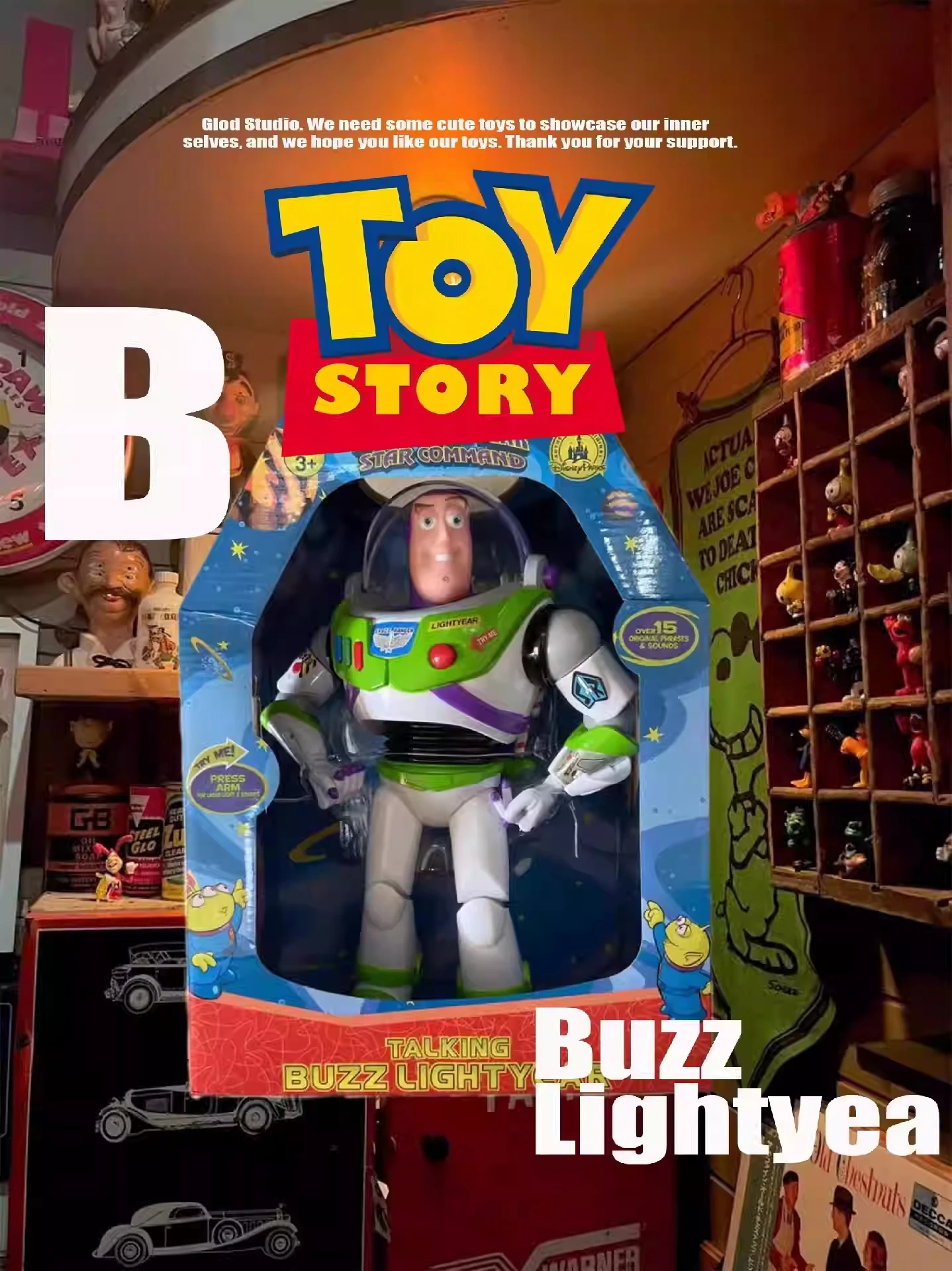 12 ''Disney Pixar Toy Story 4 Buzz Lightyear Woody Jessie Talking Interactive 35Cm Action Figure Collection Toys Gift