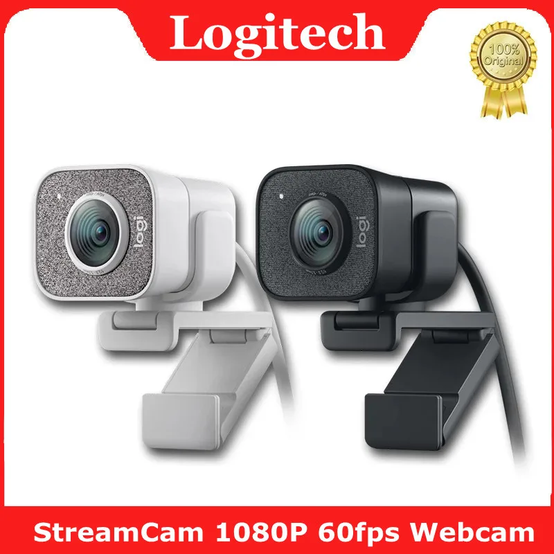 Logitech Full Hd 1080P Webcam Usb Streamcam 60Fps Streaming Web Camera Buillt In Microfono Web Cam 100% Originale