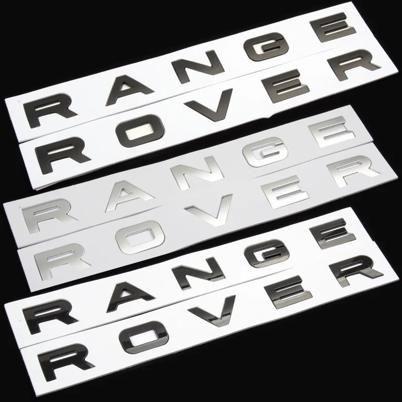 3D Abs Range Rover Logo Lettere Adesivo Per Cofano Auto Tronco Range Rover Evoque Sport L322 L405 L538 L494 L320 Accessori Velar