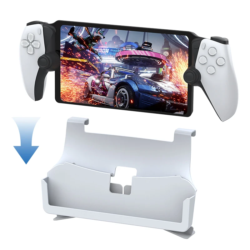 Per Ps5 Portal Handheld Desktop Organizer Portal Side Hanging Per Ps5 Slim Simple Display Stand Bianco