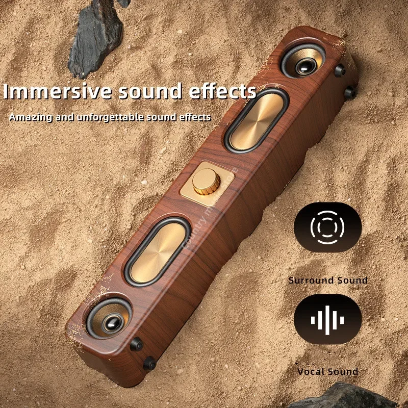Soprestable High Sound Wireless In Legno Bluetooth Qualità Multifunzione Tv Computer Subwoofer Sound Surround Music Soundbar