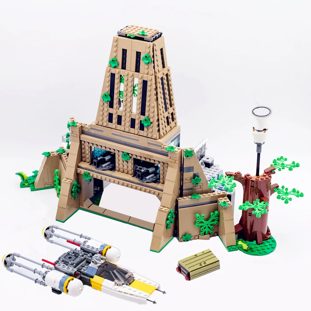 Galaxy-Y-Wing Rebel Base-Space-Fighters Astronave Starfighters Moc-75365 Modello Building Blocks Mattoni Regalo Ragazzi Set Kid
