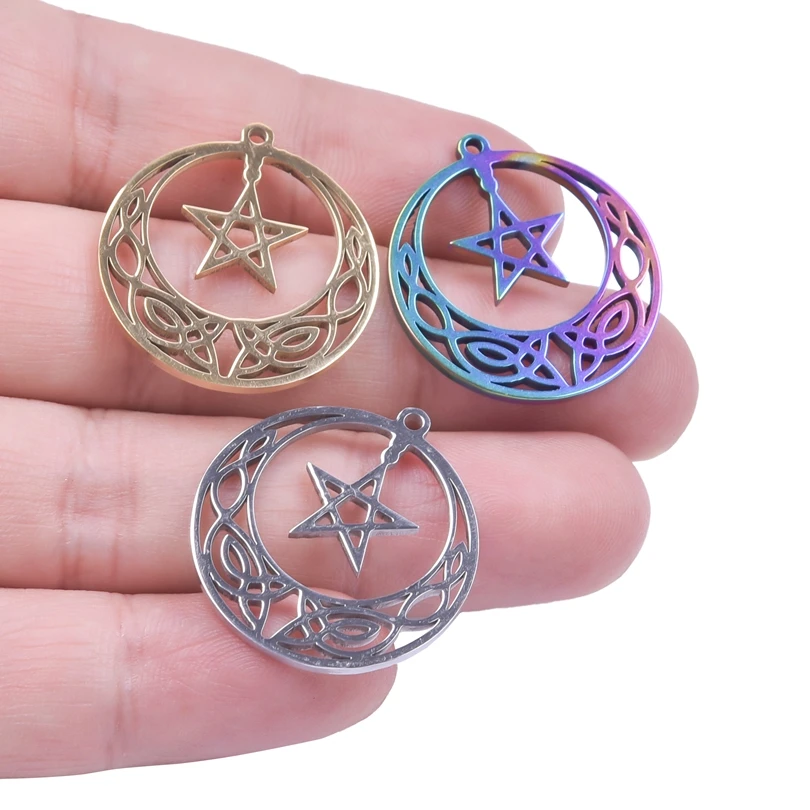3 Pz/Lotto In Acciaio Inox Hollow Witch Celtic Knot Charms Carburatore