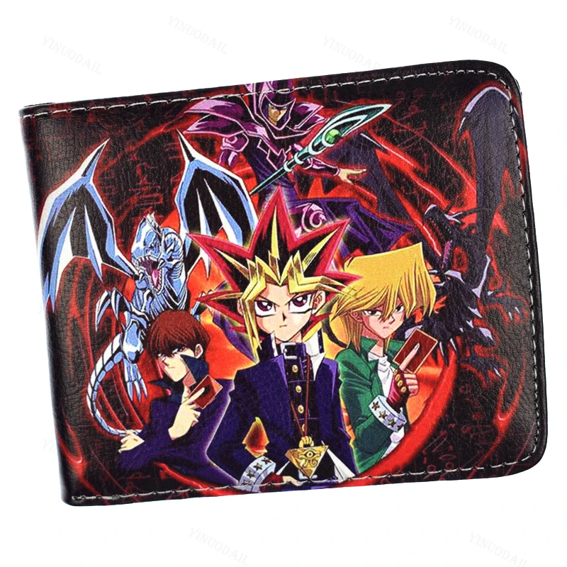 Anime Figures Yu Gi Oh Portafoglio Portafogli Porta Carte Di Credito Borsa Corta Da Uomo