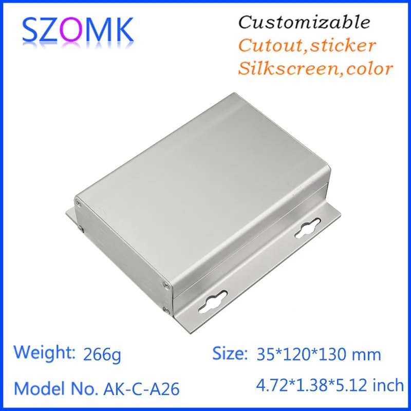 1 Pz 35*120*130Mm Vendite Calde Scatola Di Alluminio Estruso Recinzione Progetto Elettronico A Parete Cassa In Alluminio Estruso Progetto Scatola