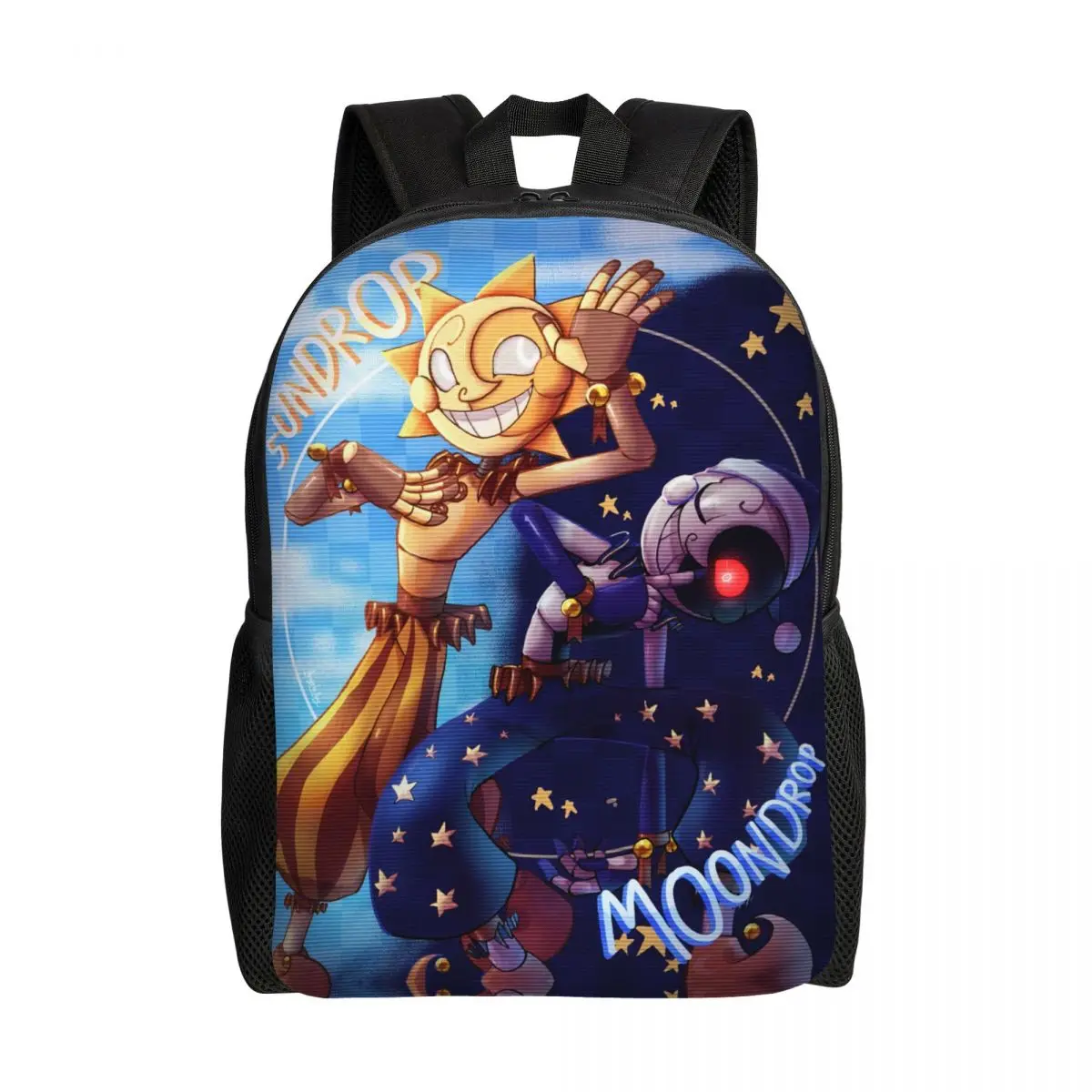 Zaini Sundrop E Moondrop Per Donna Uomo Impermeabile College School Fnaf Security Brake Bag Print Bookbags
