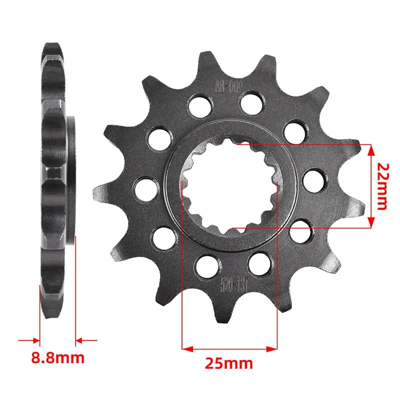 520 13T Moto Pignone Anteriore Ruota Dentata Cam Per Ktm 125 Enduro 125 Exc 125 Lc2 Enduro 125 Mx 125 Sx Motocross 125 Xc