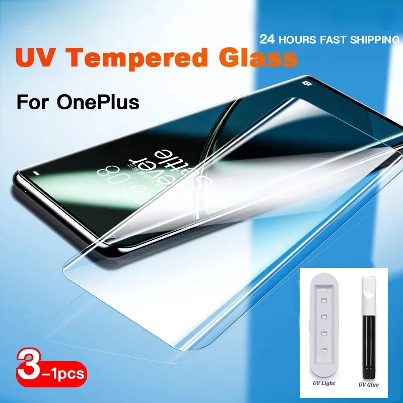 Colla Liquida Uv Vetro Temperato Per Oneplus 12 11 10 Pro Pellicola Protettiva Oneplus 7 7T 8 8T 9 9R 9Rt Ace 2 Pro 12 Protezione Dello Schermo
