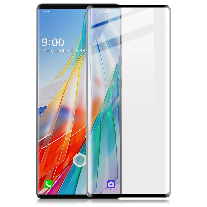 Vetro Temperato 9H Con Bordo Curvo 3D Per Lg Wing 5G Pellicola Protettiva Per Lg Velvet Lg G9 Glass Hd Pellicola Protettiva Proteggi
