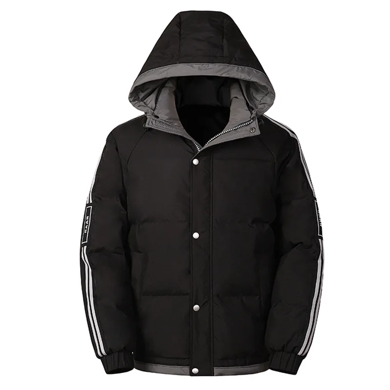 2022 Winter New Men'S 90% White Duck Down Jacket Fashion Casual Thick And Warm Hooded Couple Coat Puffer Jacket Men'S Warm Coat