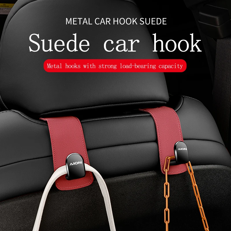 Schienale Del Sedile Dell'Auto In Pelle Scamosciata Gancio Per Poggiatesta Gancio Per Auto Nascosto Per Aion Gs4 Gs5 Gs8 Ga8 Gs7 Ga3 Ga6 Ga5 Ah4 Gm8 G