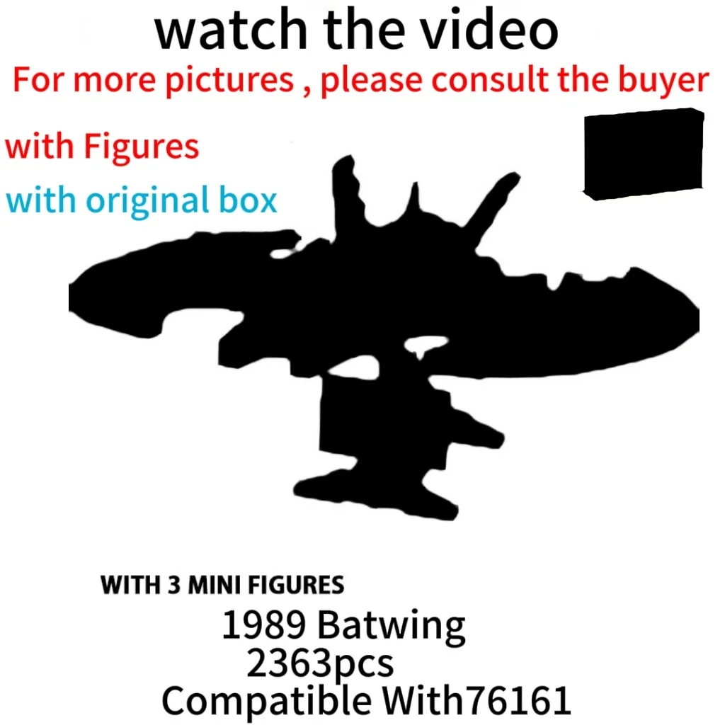 Classic Movie Super Heros 1989 Batwing 76161 Building Block Astronave Serie Giocattoli In Mattoni Per Bambini Regali Di Compleanno Di Natale