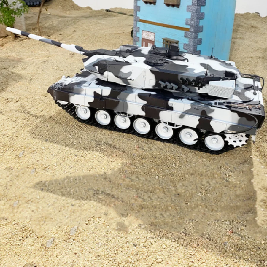 Nuovo 1:16 Leopard 2 A6 Heavy Remote Control Tank Leopard 3889 Tank Smoke Toys Rc Model Large Combat Vehicle Boys Birthday Gift