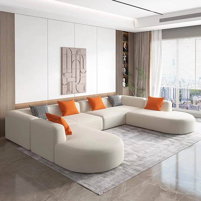 Divano Componibile Ad Angolo Nordico Moderno Bianco Soggiorno Divani Pigro Pavimento Salasy Divani Muebles Elegantes Modernos Mobili Per La Casa