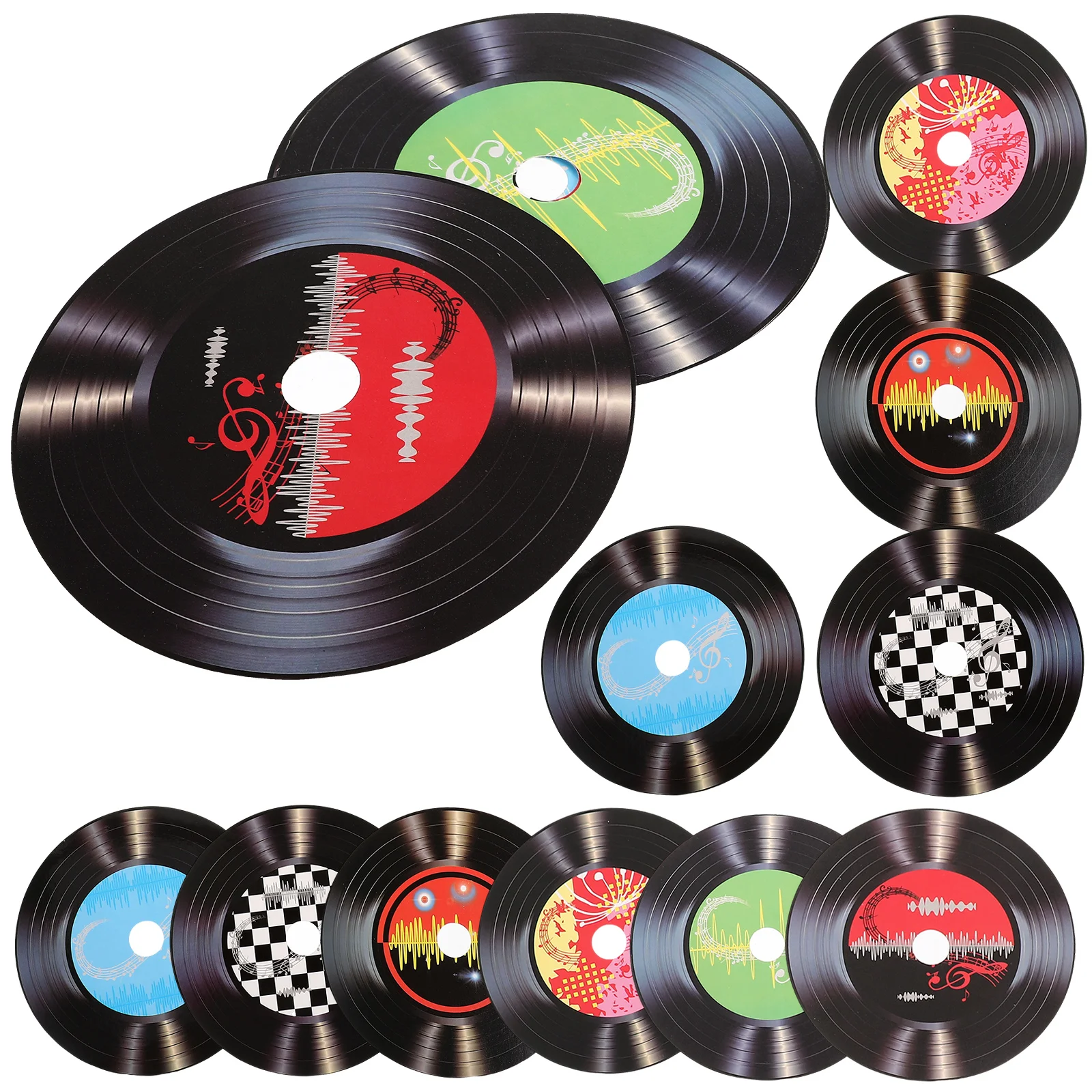 Carta Retro Wall Signs Record Wall Decor Per Bar Stile Casuale Bar Caffetteria Parete Interna Cd Old Record Decor Wall