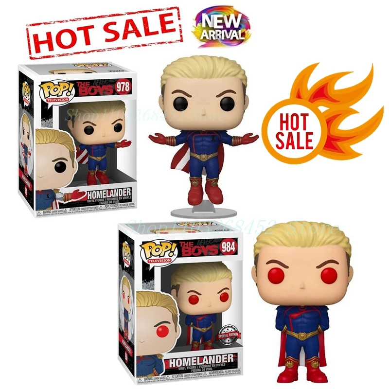 Nuovo Funko Pop! The Boys Series Homelander #978 Pvc Action Figure Modello Da Collezione Giocattoli Per Decorazioni Di Regali Di Compleanno