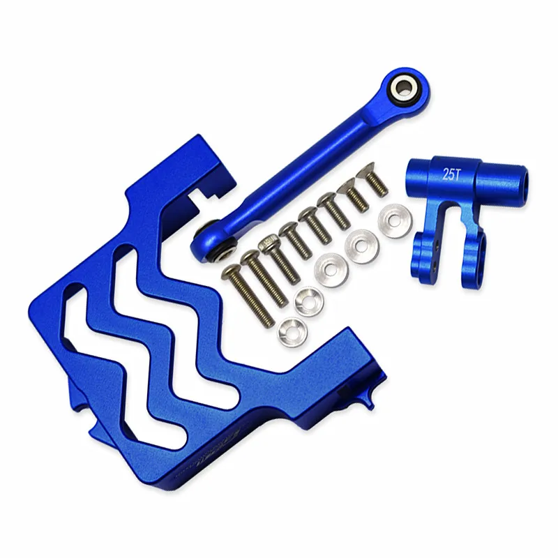 Gpm Alluminio Servo Mount + Tirante + 25T Servo Corno Per Traxxas X-Maxx 6S/8S