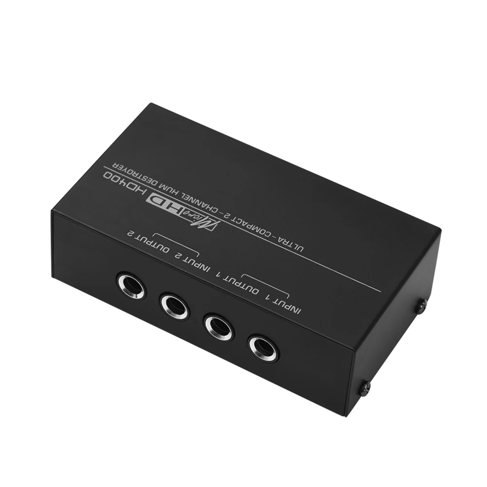 Metal Hd400 Ultra-Compact Hum Destroyer 2 Canali Hum Eliminator Filtro Antirumore Con Ingressi Trs Da 1/4 Pollici Uscite Parti
