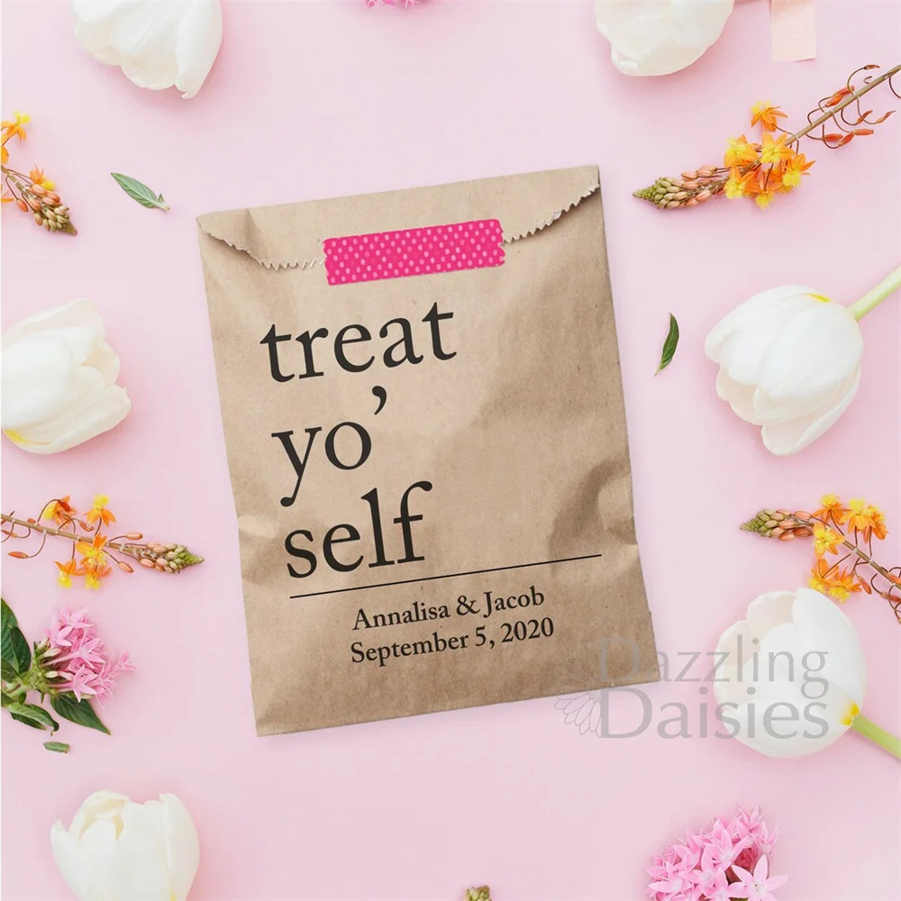 25 Pezzi Treat Yo Self Bags - Treat Yo Self Treat Bag-Sacchetti Per Bomboniere-Sacchetti Per Bomboniere