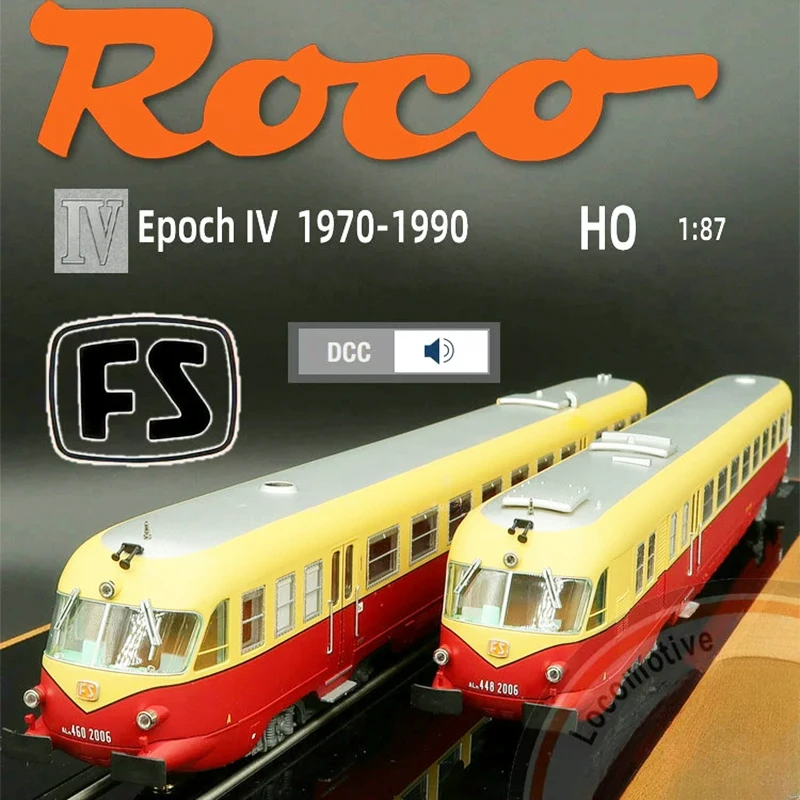 Roco Train Model Ho Type 1/87 73177 Italian Leman Train Fs Digital Sound Effect (Dcc) Giocattolo Modello Treno A 2 Sezioni