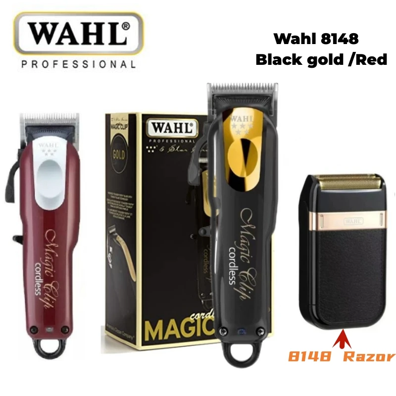 100% Originale Wahl 8148 5 Star Magic Clip Clipper Sem Fio-Barbeador De Cabelo , Aparador Corte De Hair Clipper 8148 Razor