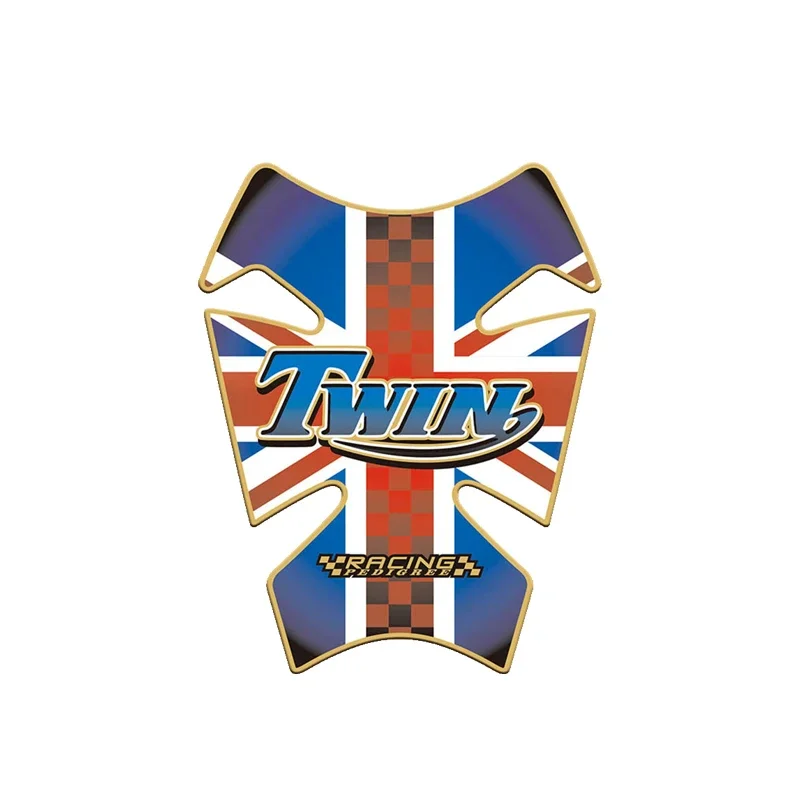 Per Triumph Twin Bonneville Moto Tank Pad Protector 3D Gel Sticker Decal