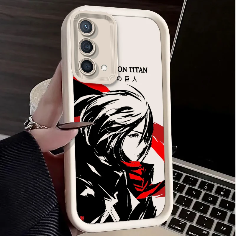 Attack On Titan Per Reno X5 X3 10 8T 7Z 6 5 Pro Plus Pro 4G 5G Liquid Eye Ladder Phone Case