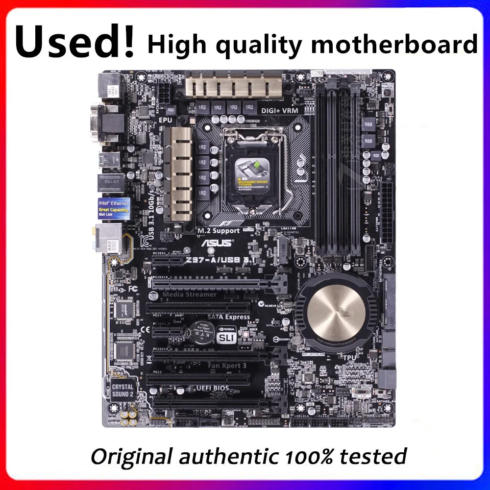 Z97-A Usb3.1 Per Asus Z97-A/Usb3.1 Scheda Madre Desktop Z97 Lga 1150 Ddr3 Sata3 Usb3.0 Originale Usato Scheda Madre