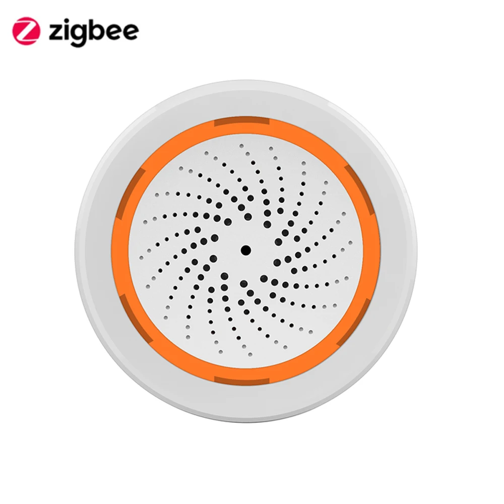 Tuya Zigbee 3.0 Wireless Sound Light Trigger Allarme Sirena Sensore Smart Life Home Security Intelligence Device