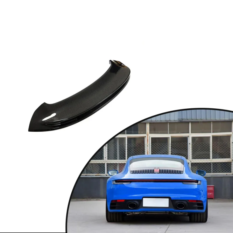 Per 2019-23 Porsche 911 992 Carrera 4S Targa Spoiler Posteriore Per Bagagli In Fibra Di Carbonio