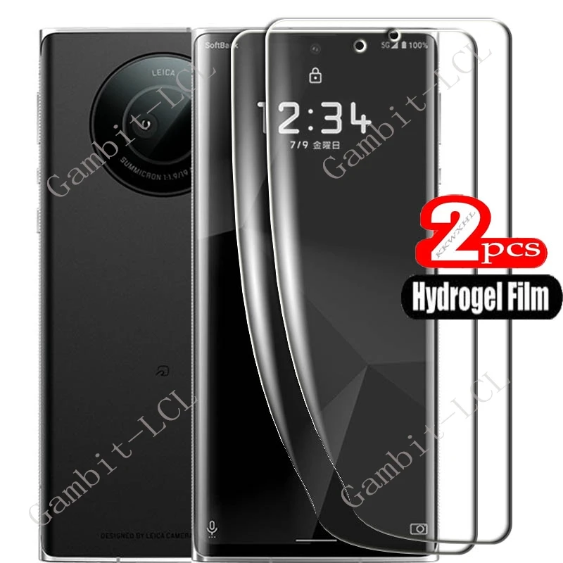 2 Pezzi Per Sharp Aquos R6 6.6 "Leica Leitz Phone 1 Phone1 Aquosr6 Hd Full Hydrogel Film Cover Protettiva Per Schermo